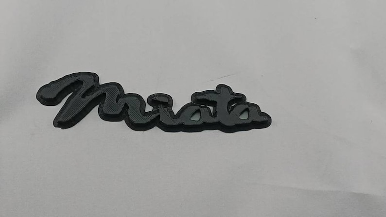 3d Printed Script Emblem Badge for Mazda Miata - Etsy