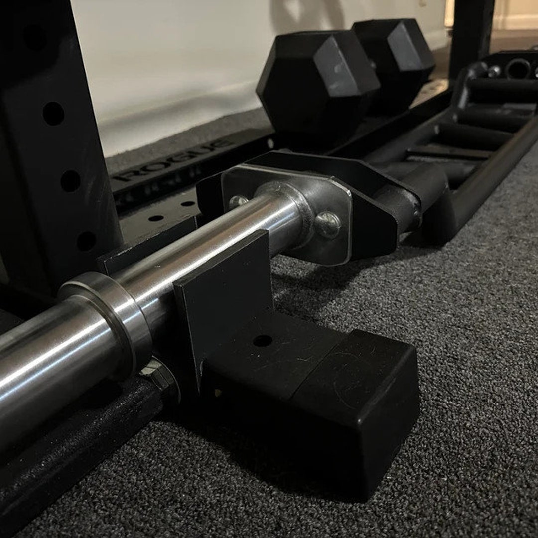 Top or Bottom Power Rack Barbell Storage Mounts Horizontal Olympic