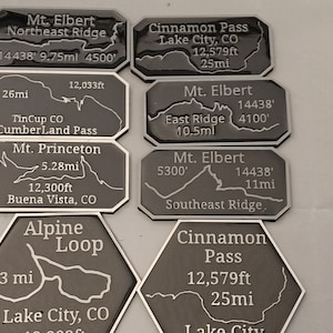 Premium Mavericks Trail badge, Epoxy finished two tone or single tone