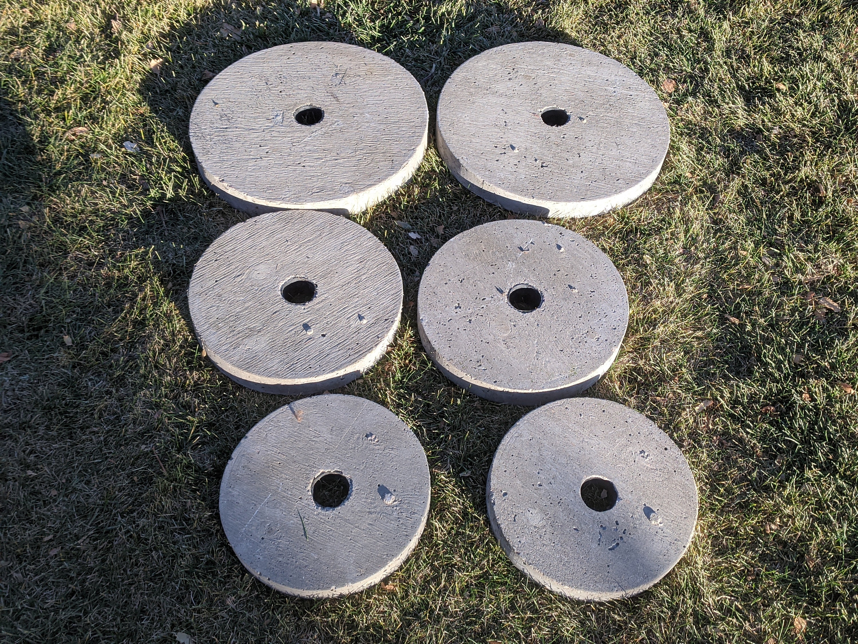2 Pvc Sleeves for Olympic Barbell and Concrete Weight Plates Molds