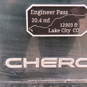 Maverick's Trail badge Engineer Pass offroad 4x4 Hiking biking adventure Colorado Challenge Trail Lake city Ouray image 2