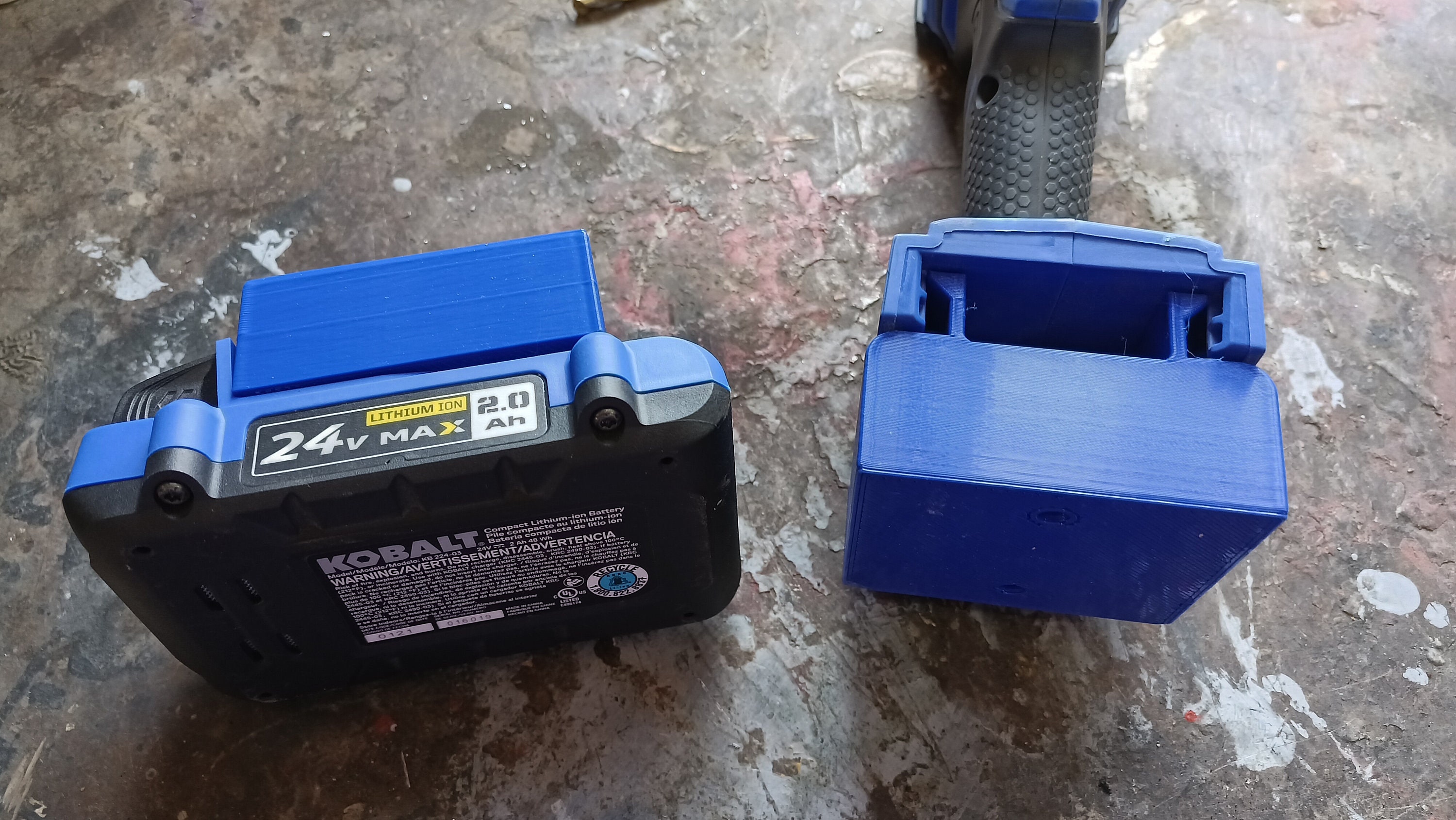 3D Print Mocels Tool and Battery Storage Holder Mount Under Shelf or Workbench for Kobalt 24V Batteries and Toold Etsy