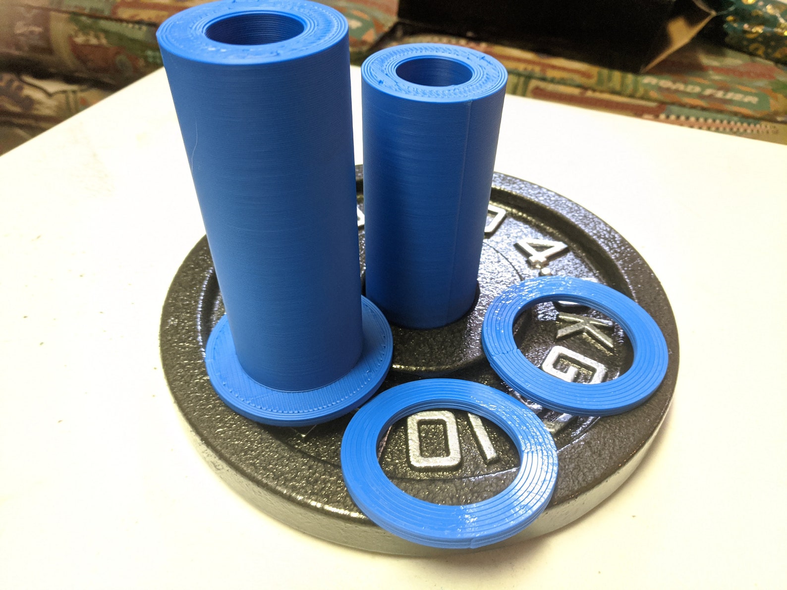 Olympic to Standard Barbell Dumbbell Weight Plate Adapters Sleeves 2in