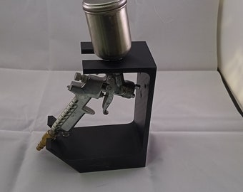Digital file 3d print HVLP Spray gun holder wall mount