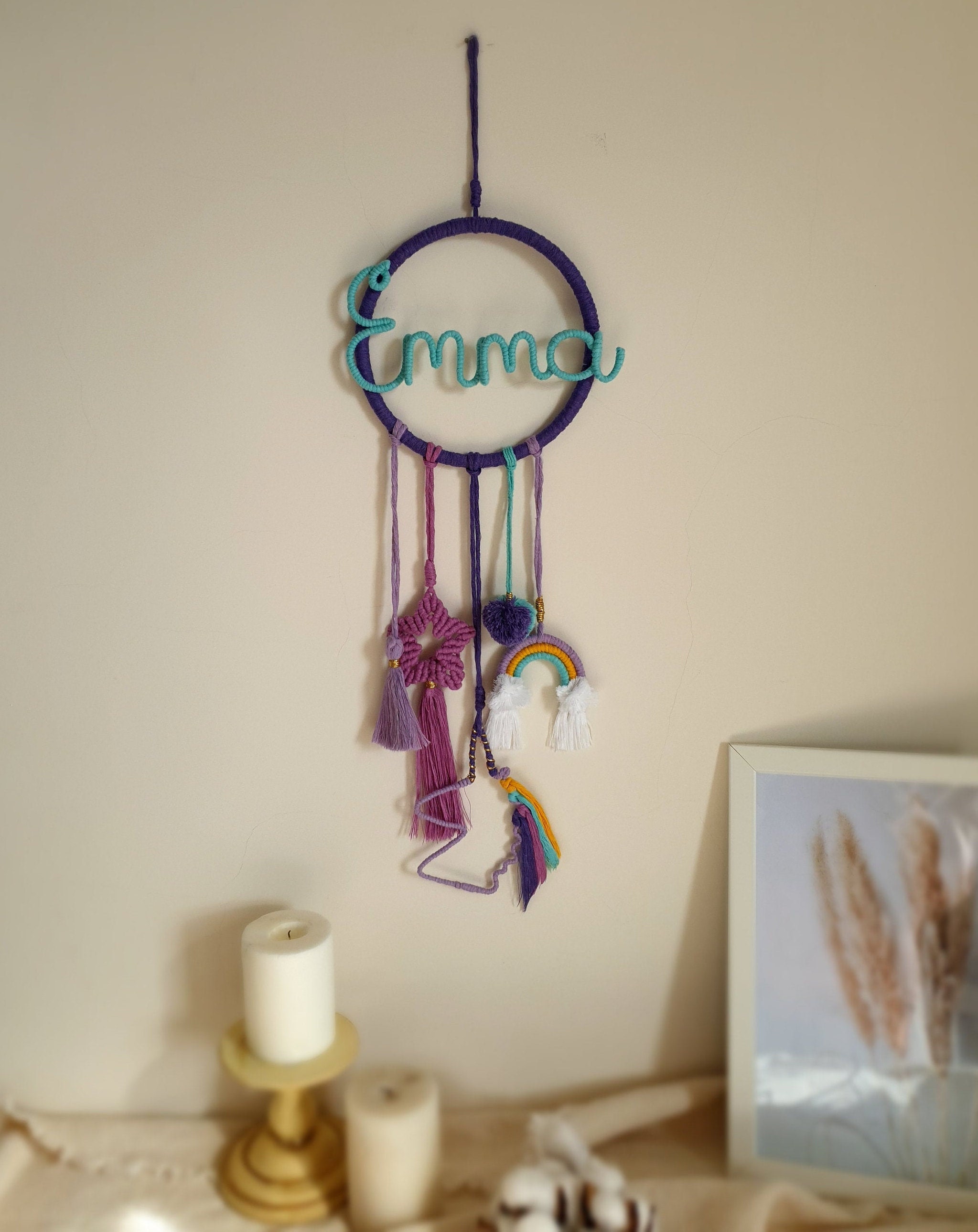 Custom Wall Hanging Macrame Baby Girl Boy Room Decor Etsy