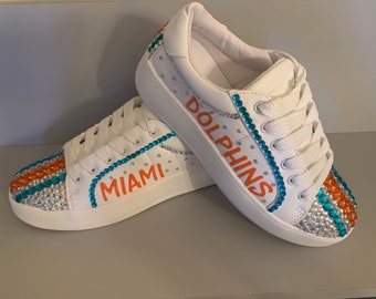Miami dolphins shoes | Etsy