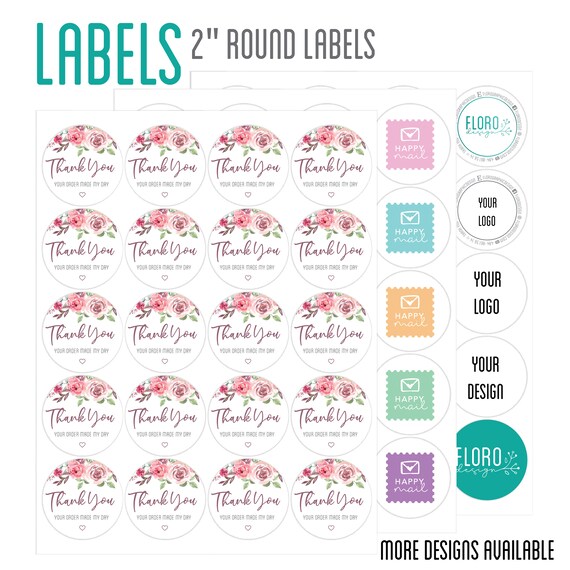 round stickers custom round labels address labels logo etsy