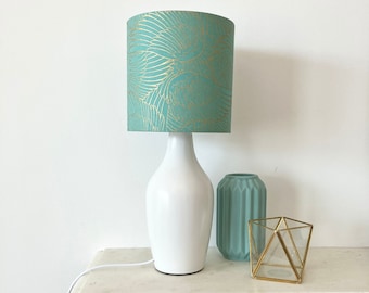 15cm Metallic Gold Angel Wings Lampshade, Blue Lampshade, Teal Lampshade, Table Lampshade, Ceiling Lampshade, Drum Lampshade