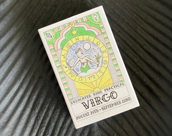 Cerillas para velas con el signo zodiacal Virgo, Virgo, regalo con el signo zodiacal, regalo del zodiaco, regalo de Virgo, regalo de cumpleaños, regalo de Virgo, regalo para ella, cerillas para velas