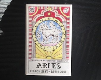 El signo zodiacal coincide con Aries - Aries, regalo de Aries, regalo del zodiaco, regalo del signo zodiacal, pequeño obsequio del zodiaco, relleno de media, regalo de vela