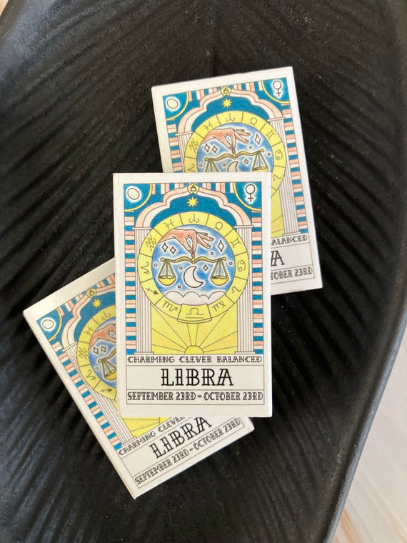 Libra Matches, Zodiac Matches, Star Sign Matches, Small gift for her, Stocking filler, Star Sign Libra, Zodiac Sign Libra, Libra, Candle