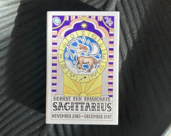 Coincidencias con el signo zodiacal - Sagitario / Perfecto para velas, incienso, salvia, etc. / Pequeño obsequio, relleno de media