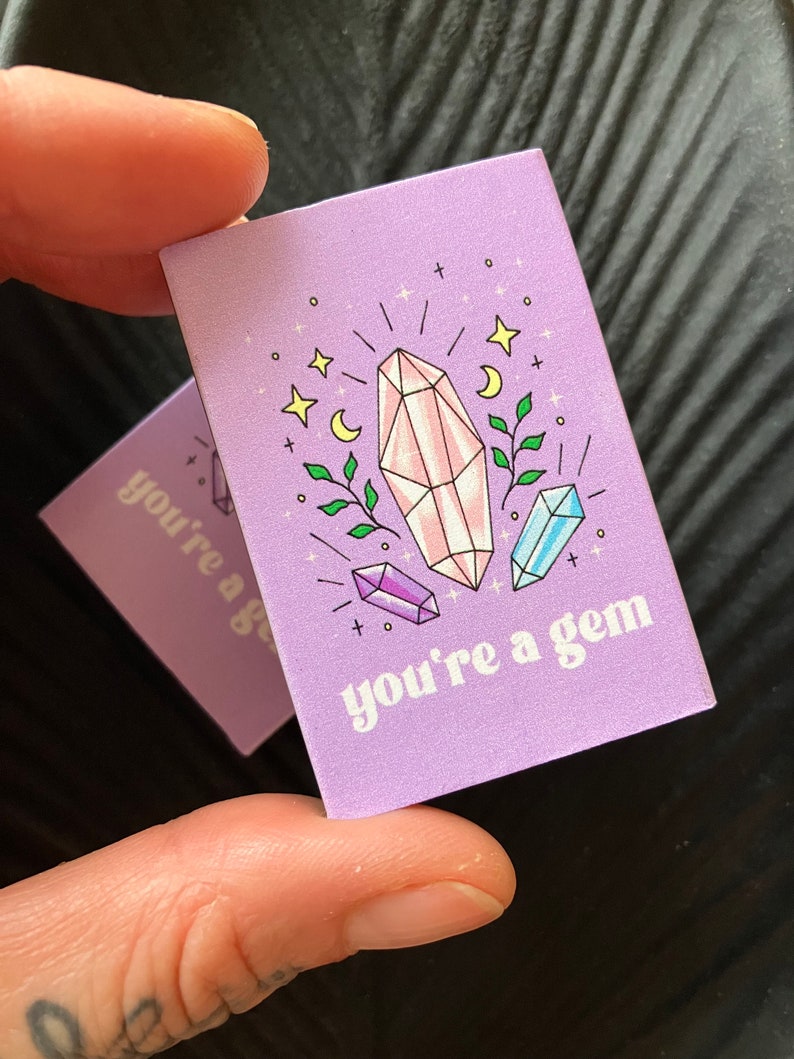 Crystal Gem Matches, 'you're a Gem' Matches, Candle Lighting, Unique