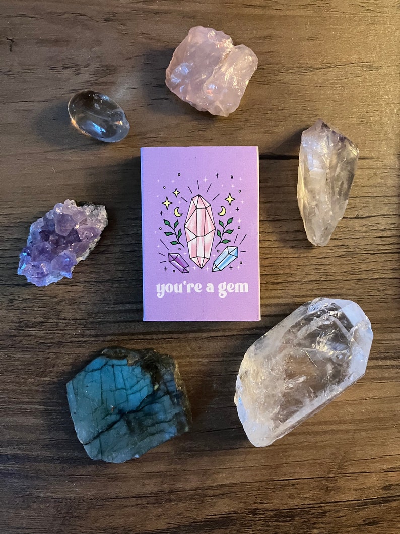 Crystal Gem Matches, 'you're a Gem' Matches, Candle Lighting, Unique