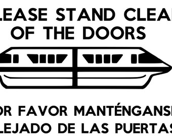 Disney My Other Ride Is A Monorail Please Stand Clear Of The
