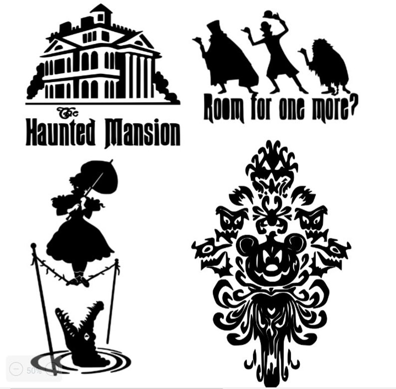 Download Haunted Mansion Bundle SVG Instant Download 4 images | Etsy