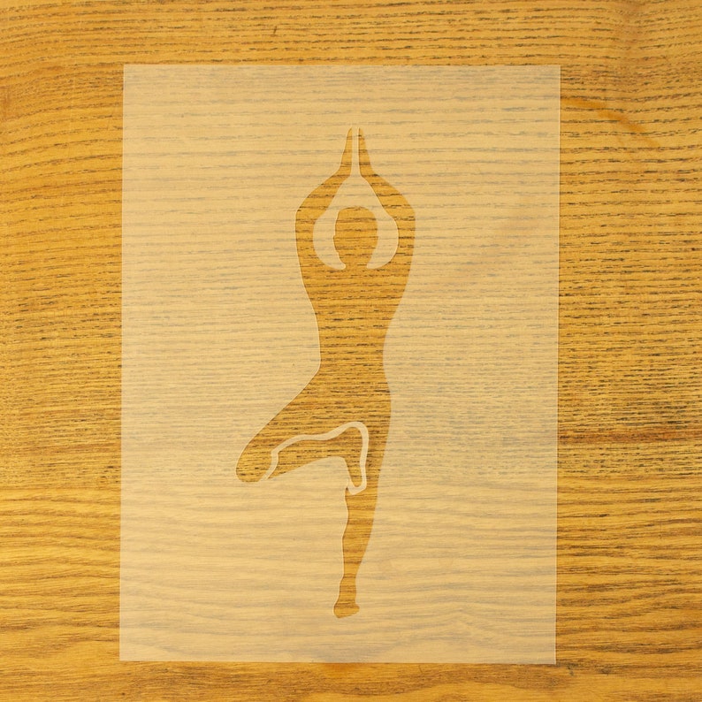 Yoga Pose Wall Stencils A5 Size - Etsy