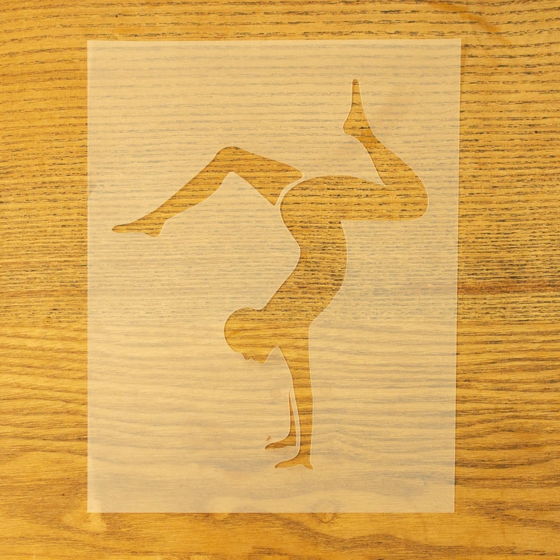 Yoga Pose Wall Stencils A5 Size - Etsy
