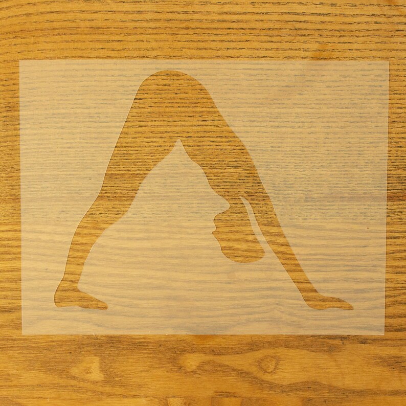Yoga Pose Wall Stencils A5 Size - Etsy