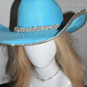 KNOT you average cowgirl hat, coquette bedazzled cowgirl hat, Nashville bachelorette party, Custom music festival hat, western chic hat