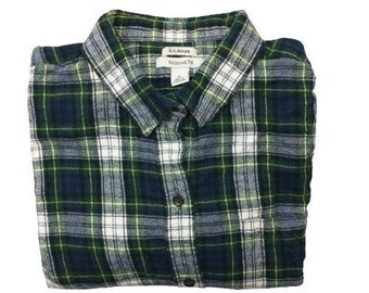 Scotch Plaid Flannel Shirt - Etsy