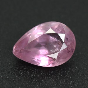 0.87 Ct Ravishing Pink 6.8x4.8 Pear Cut Unheated Pink Natural Sapphire, Srilanka Gemstone image 2