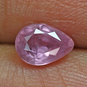 0.87 Ct Ravishing Pink 6.8x4.8 Pear Cut Unheated Pink Natural Sapphire, Srilanka Gemstone image 4