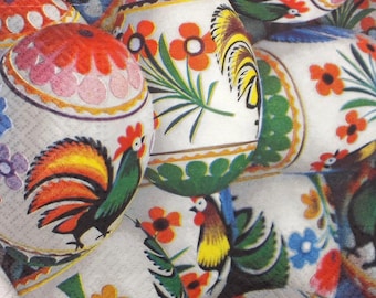 PAW Paper Napkin "Folky Easter" Serviette  For Decoupage Paper Crafts Journals