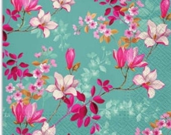 PAW Magnolia Serviette Paper Decoupage Napkin