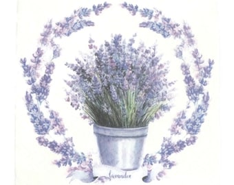 PAW Paper Napkin "Soft Lavender" Serviette  For Decoupage Paper Crafts Journals