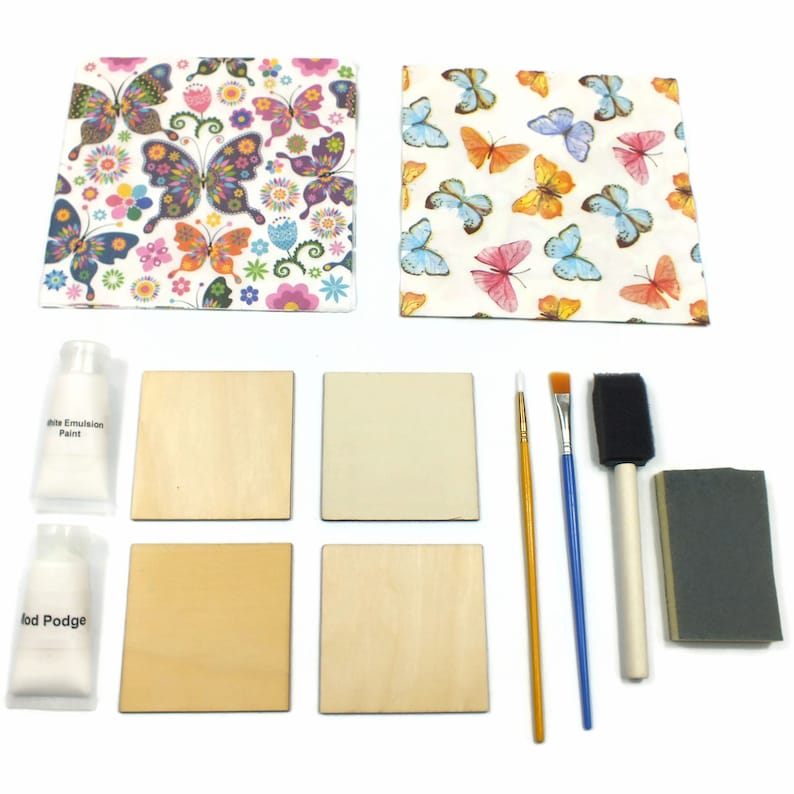 Decoupage Butterflies Beginners Starter Kit Etsy