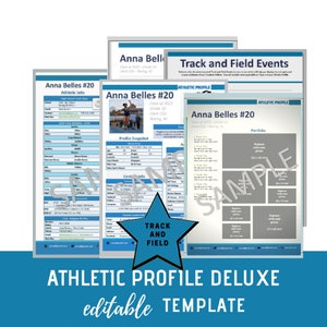 Track and Field - Athletic Profile Deluxe Template