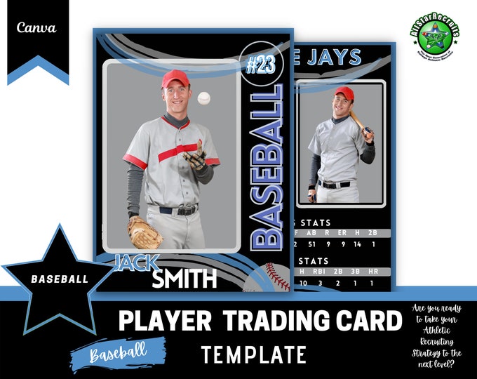 Baseball Trading Card Template 3 X 4 Trading Card Template Canva