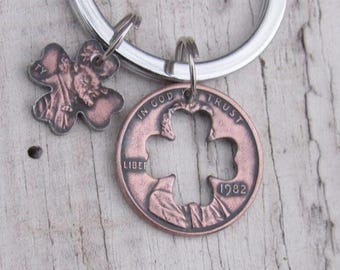 本物の 1 セント硬貨で作られたヴィンテージ 1984 年 USA コイン