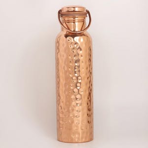 7-Chakra Tamba Copper Water Bottle | 100% Copper | Leak Proof | Durable - Made in India image 4