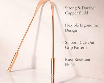 Pure Copper Tongue Cleaner| Ayurvedic Oral Care- PACK OF 2PCS
