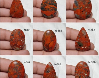Oval Shape 30x18x3mm Top Quality Loose Stone Cabochon Red Snake Skin Jewelry Making Crt 32.35 Red Skin Jasper Cabochon Gemstone
