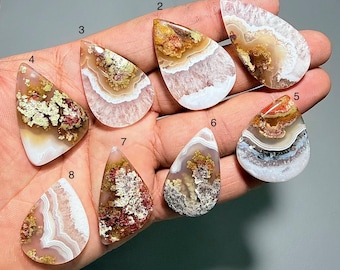 Natural A one quality Designer Indonesian Moss Agate Cabochon, AAA Indonesian Moss Agate,Indonesian Moss Agate Making for jewelry