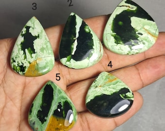Natural A one Quality Chrome chalcedony cabochon, Chrome chalcedony gemstone, Loose Chrome chalcedony stone, A finishing stone