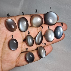 Natural A one Quality Grey Moonstone Cabochon,grey Colour Moonstone,grey Moonstone Gemstone, Smooth Cabochon