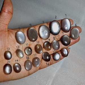 Natural A one Quality Grey Moonstone Cabochon,grey Colour Moonstone,grey Moonstone Gemstone, Smooth Cabochon