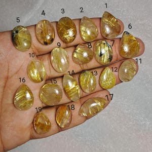 Top quality Natural Golden Rutile  Cabochon. Rutile Gemstone,Natural Rutile Quartz,Loose Gemstone Jewelry supplish AAA Quality