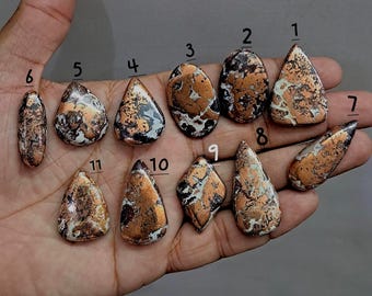Cabochão de dolomita de cobre de alta qualidade, gema de dolomita de cobre, gema de dolomita de cobre solta para uso em joias.