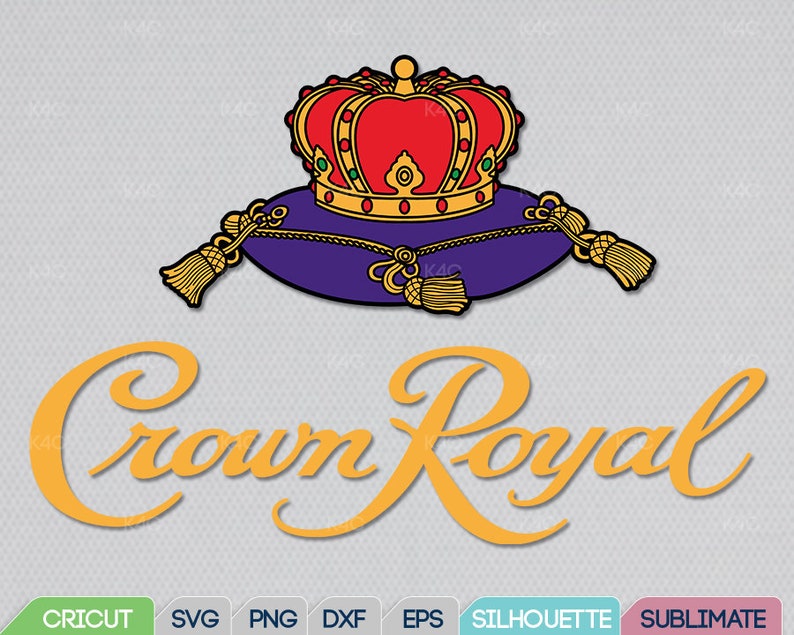 Svg Unofficial Crown Royal Label with golden title ...