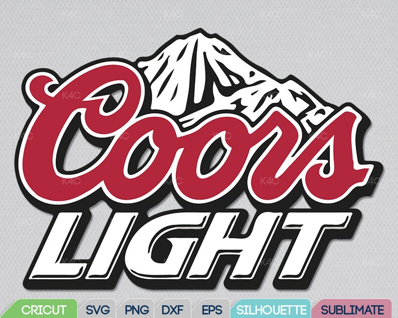 Unofficial Coors Light Svg logo Light Beer png dxf Etsy