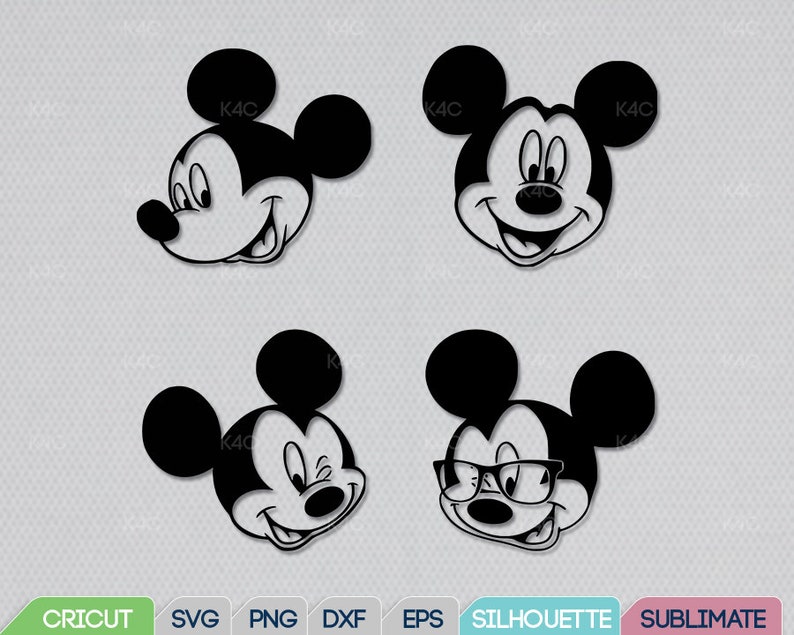 Free Free 164 Disney Character Mickey Head Svg SVG PNG EPS DXF File