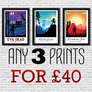 A3 POSTER ANGEBOT - beliebige drei Poster Ihrer Wahl, Poster Art, Film, Film, Videospiel Kunst, TV Art, Wand Kunst, Gaming Kunst