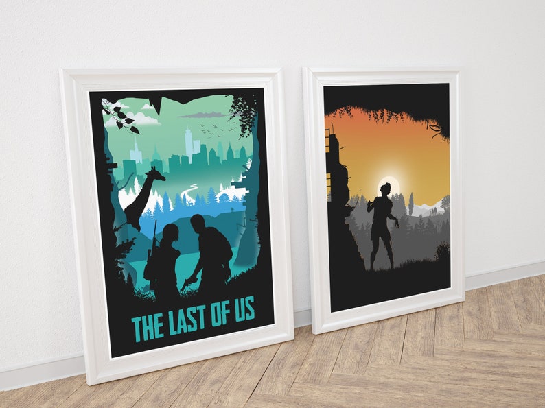 The Last of Us Game Art, Full Page, minimalist, poster, home decor, gaming print, wall art, video game print, computer game art, gamer gift image 2