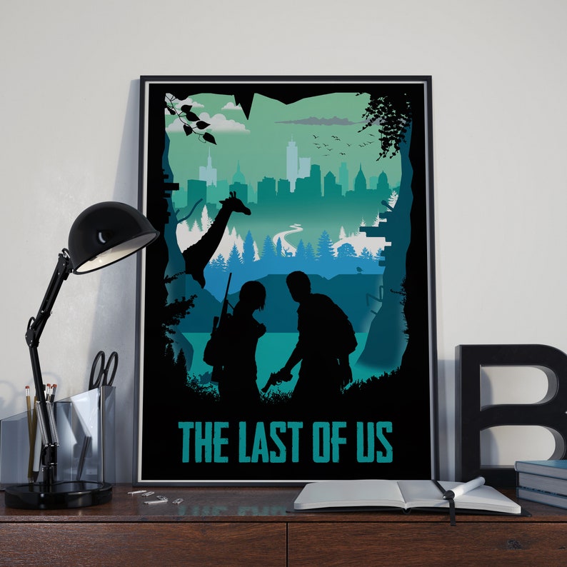 The Last of Us Game Art, Full Page, minimalist, poster, home decor, gaming print, wall art, video game print, computer game art, gamer gift image 4