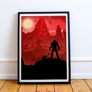 The Eternal Doom, Gaming Art, Videospiel Poster, Videospiel Druck, Computerspiel Kunst, Gamer Geschenk, limitierte Edition